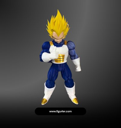 Super Saiyan Vegeta Figürü | 3D Baskı Anime Koleksiyon Figürü